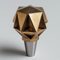 Bouchon de bouteille de vin en tungstène haute densité sculpté et durable personnalisable Design de Noël offrant un poids distinctif