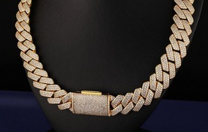 Déclaration du fournisseur de l'Inde Chaîne cubaine Moissanite pour artistes Hip Hop ou rappeurs disponibles à un prix abordable depuis l'Inde - Product Image 4