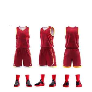 Vente directe d'usine meilleur matériel uniforme de basket-ball pour hommes vêtements de sport respirants avec des techniques imprimées conception personnalisable - Product Image 3