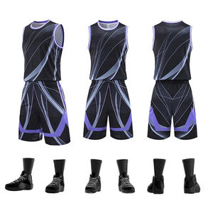 Vêtements de basket-ball en gros, maillot à séchage rapide avec short respirant, qualité supérieure, broderie de drapeau - Product Image 2