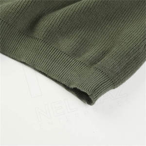 Pulls respirants pour hommes ODM coton blanc sweats unis matériaux originaux pull hommes sueur porter O cou chandails - Product Image 2