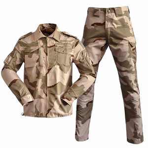 Ropa de camuflaje de uniforme táctico para hombre, conjunto de dos piezas para exteriores, transpirable, ajuste personalizado, Proveedor de Ropa de utilidad duradera - Product Image 5