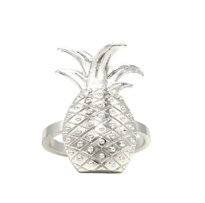 แหวนโลหะหรูหราคุณภาพสูงสำหรับโต๊ะอาหารในบ้านร้านอาหารแหวนขนาดพิเศษสีดำชุบนิกเกิล - Product Image 6