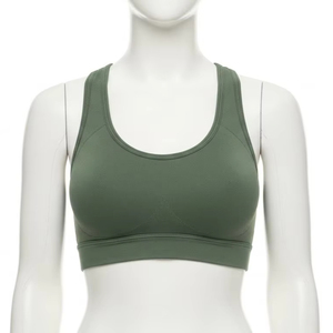 Sujetador Deportivo Ligero con Patrón Sólido, Tejido de Nailon y Elastano, Transpirable, de Alta Sujeción, Ropa Deportiva Activa al por Mayor - Product Image 1