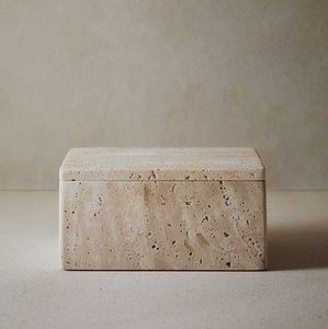 Caja de Almacenamiento de Joyas de Mármol Negro de Lujo con Elegante Asa Dorada, Organizador de Piedras Hecho a Mano, Moderno y Decorativo - Product Image 4