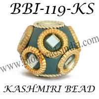 Cuentas Decorativas de Cachemira, Cuentas Lakh Duraderas y Coloridas, Perfectas para Joyería y Manualidades, Cuentas de Cachemira Hechas a Mano de la India - Product Image 4