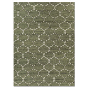 พรมอินดัสบาร์ คลาสสิค กรีน แฟลตวีฟ วูล วิสโคส สำหรับบ้าน รุ่น ADWV-13013 สำหรับวัยรุ่น รูปทรงสี่เหลี่ยมผืนผ้า ลายทางเดิน หนา 10 มม. สำหรับห้องนั่งเล่น - Product Image 1