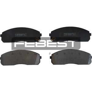 Set di pastiglie freno anteriori FEBEST (1201-H100F) - Product Image 1