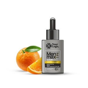 เซรั่มวิตามินซี ไนอะซินาไมด์ ไบโอติน สำหรับผู้ชาย โดย Menz Max Care ผลิตภัณฑ์ดูแลผิวแบบกำหนดเองสำหรับแบรนด์ส่วนตัว - Product Image 1