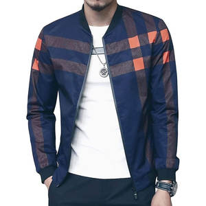 Vente en gros Veste en satin de style vintage pour hommes Bomber d'hiver noire à fermeture éclair avec col montant côtelé Technics en tissu denim délavé - Product Image 1