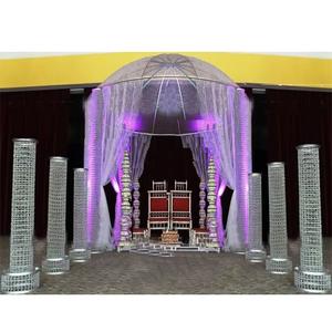 Barato boda cristal Mandap boda real cristal Mandap impresionante boda Metal/cristal Mandap - Product Image 1