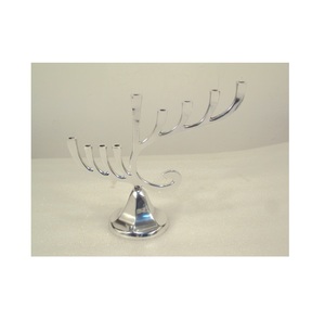 Aluminium Stainless Steel Finished Polished <b>Large</b> <b>Candle</b> Holder for Home Hotel Restaurant Table Top Decorative Item - Product Image 5