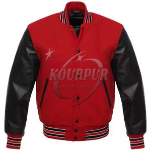 Chaqueta universitaria de estilo universitario Unisex 2025, cuello alto de costura Premium, temporada de invierno personalizable para pedidos a granel - Product Image 1