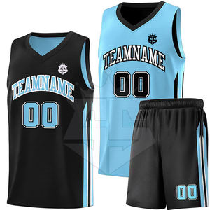 Nouvel uniforme de basket-ball réversible à la mode pour les hommes Logo personnalisé impression uniforme de maillot de basket-ball réversible - Product Image 1