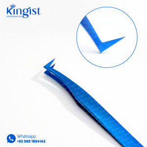 Pinzas para extensión de pestañas Color azul Probado a mano de fabricantes al por mayor - Product Image 5