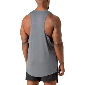 Camiseta Deportiva al por Mayor para Hombre, Camiseta sin Mangas de Verano, Ropa de Gimnasio de Elastano, Ajuste Muscular, Color Sólido, Algodón Premium, Spandex, Camiseta sin Mangas para Hombre - Product Image 2