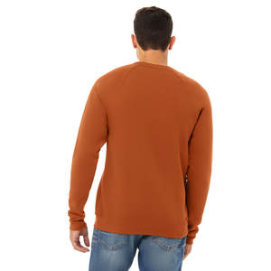 Bella + Canvas 3901 Unisex Ultra-Soft Raglan Sudadera Athletic Heather Crew Neck Fleece para invierno Estampado bordado personalizado - Product Image 6