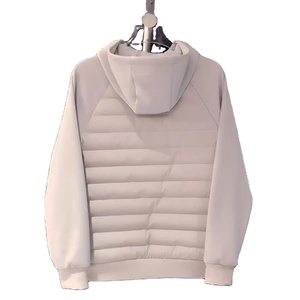 Veste de sport surdimensionnée pour hommes bulle matelassée col rond couleur unie fermeture à glissière hiver - Product Image 6