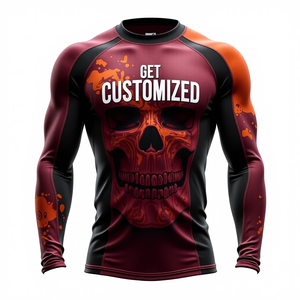 Rashguards de BJJ Personalizados, Sublimación Premium, Impresión HD de Alta Calidad, Ropa de Entrenamiento de MMA Duradera, Transpirable, Anti-UV, de Secado Rápido - Product Image 2