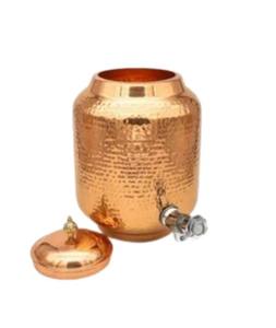Hot Sale Copper Heritage Matka Matt Hammered 16 LTR, Classic craftsmanship meets rustic <b>charm</b> with the Heritage Matka - Product Image 6