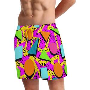 กางเกงว่ายน้ำแห้งเร็วของผู้ชายแนวสตรีทชุดว่ายน้ำแบบกำหนดเองลายพิมพ์ซับลิเมชันฤดูร้อน100% ผ้าโพลีเอสเตอร์ - Product Image 6