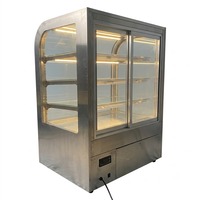 Vitrine Réfrigérée Carrée en Verre Haute Performance pour Présentation de Desserts et Gâteaux – Idéale pour Table Basse – Offre Spéciale
