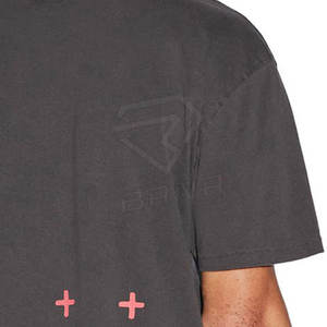 Camisetas de Hombre de Alta Calidad en Tejido de Rizo de Algodón Pesado y Fibra de Bambú, Tallas Grandes, Personalizables, Casuales, Transpirables y Ecológicas - Product Image 5