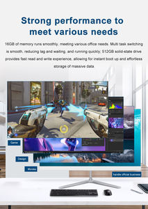 Wholesale 22 24 27 Inch IPS FHD I3 I5 I7 3th-14th 256GB Wifi Office Work DDR4 BT Gaming All in One PC <strong>Computer</strong> - Product Image 4