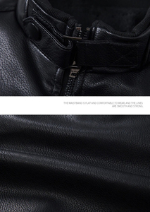 Chaqueta de cuero americano de alta calidad para hombres Cuero real de lona de primera calidad barato para primavera y otoño Estilo británico - Product Image 4