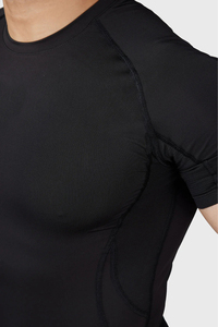 เสื้อยืดแบบรัดกล้ามเนื้อสำหรับผู้ชายป้องกันกลิ่นดูดความชื้นเสื้อยืดออกกำลังกายสำหรับผู้ชาย - Product Image 6