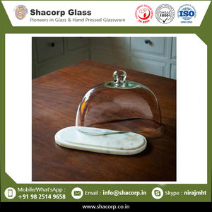 Reasonable Price All Sizes <b>Glass</b> Dome <b>Cloche</b> With Wooden Black Base Promotion Large Flower - Product Image 2