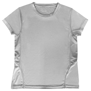 เสื้อยืดแขนสั้นแห้งเร็วสำหรับผู้หญิงเสื้อยืดคอกลมสำหรับนักกีฬาซับเหงื่อออกแบบได้ตามต้องการ - Product Image 3