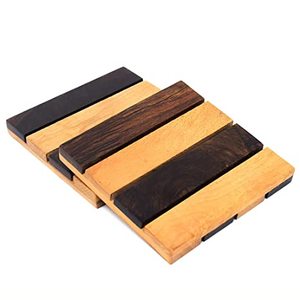 ที่รองถ้วยชาสไตล์คลาสสิกชุดโต๊ะถาดรองแก้วทำจากไม้เป็นมิตรกับสิ่งแวดล้อมแผ่นรองแก้วทรงสี่เหลี่ยมออกแบบได้ตามต้องการ - Product Image 4