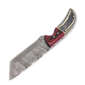 Cuchillo de caza hecho a mano de acero de Damasco cuchillo de caza para acampar al aire libre cuchillos personalizados - Product Image 1