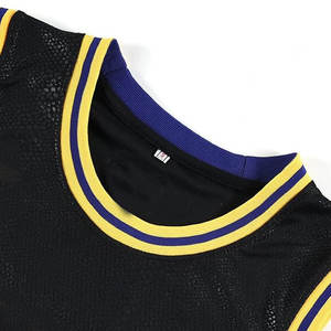 Nouvelle arrivée de vêtements de sport Logo personnalisé imprimé 100% polyester tissu meilleur prix maillot de basket-ball - Product Image 3