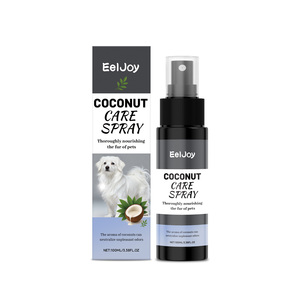 USMILE <span class=keywords><strong>Spray</strong></span> para el cuidado del cabello de mascotas con etiqueta privada, aceite esencial, aroma de coco, <span class=keywords><strong>Spray</strong></span> sin enjuague, eliminación de olores y suavidad para perros - Product Image 1