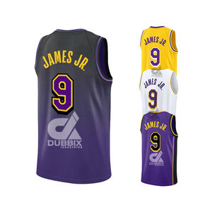 Nuevas Camisetas de Baloncesto 9 James para Hombre 2025, Alta Calidad, 100% Poliéster, Conjuntos de Manga Corta 3D, Listas para Enviar al por Mayor - Product Image 6