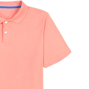 Nueva llegada al por mayor de encargo del logotipo de los hombres de ropa de color sólido bordado Polo recto de manga corta de moda polos de los hombres - Product Image 3