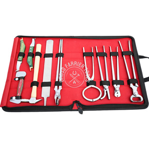 Hoof <b>Care</b> Farrier Tool Set Hoof Loop Knife hoof Nipper Clincher Puller Pain Tester Rasp Buffer Driving Hammer & Heavy-Duty Case - Product Image 1