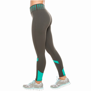 Seamless Yoga Set For Women 2 Piece High Waist <b>Leggings</b> With Contrast Binding V Neck Sports Bra Full Length Workout Wear - Product Image 5