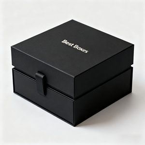 Tốt nhất Hộp bao bì tùy chỉnh sang trọng từ giấy đen bìa cứng cứng các tông Hộp quà tặng cho Bộ quà tặng - Product Image 4