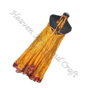 2025สไตล์โบฮีเมียนฮิปปี้คอลเลคชั่นฤดูร้อนชุดเดรสผ้าไหมอินเดียสำหรับสตรีชุดเดรสใส่อาหารค่ำหรูหราแขนกุด - Product Image 2