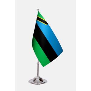 Drapeau de jardin personnalisé Zanzibar, imprimé numériquement en nylon, polyester, vinyle, soie, drapeaux de bureau avec logo personnalisé pour l'assurance automobile - Product Image 1