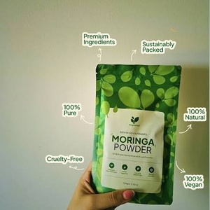 Poudre de feuilles de Moringa verte 100 % pure, qualité alimentaire, extrait végétal, emballage sous vide en fût, vente en gros - Product Image 4