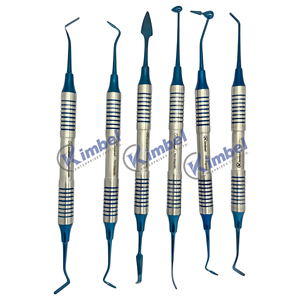 6pcs Kit Dental Composite Resin Filling Spatulas Double Head Professional Dentist <b>Accessories</b> Cleaning Filling <b>Tools</b> - Product Image 2