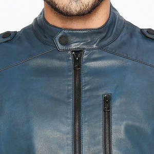 Chaqueta de cuero de motorista de corte regular con gran personalidad, entrega rápida, precio con descuento, chaqueta de cuero con diseño de logotipo personalizado de peso pesado - Product Image 6