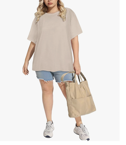 T-shirt à manches courtes col rond en coton respirant pour femmes grande taille Logo personnalisé Usine du Bangladesh Vente en gros Nouveautés Chemises - Product Image 3