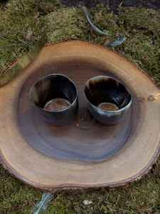 Verre à corne de buffle authentique de style viking avec finition polie pour les fêtes et événements médiévaux sur la côte la plus basse - Product Image 4