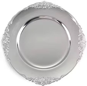 Cargador de Metal de diseño chapado en oro niquelado para platos y platos decorativos de Mesa para el hogar y la boda - Product Image 5