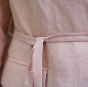 Veste élégante en coton Ramie pour femmes, tissu détachable durable, automne, taille mince XL, motif à carreaux imprimé, côté rabat - Product Image 4